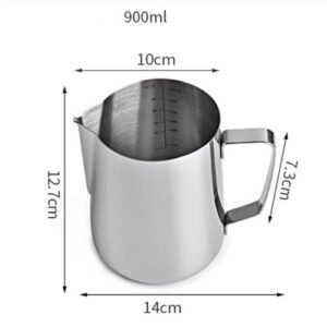 350/600ml/900ml Milk Jugs  Stainless Steel Milk Craft Milk Frothing Pitcher Coffee Latte Frothing Art Jug Pitcher Mug Cup