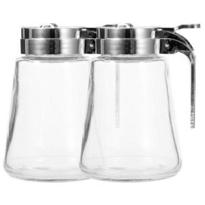 2pcs Gl Dispenser Gl Sugar Dispenser Syrup Dispenser for Coffee Bar