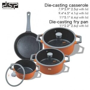 5 Set Of Pots Graniteware