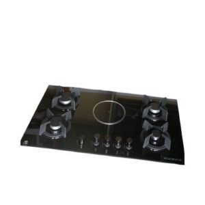 Gs 90x58cm 4 Burners +1 Ceramic Plate Tempered Glass Cooker Hob