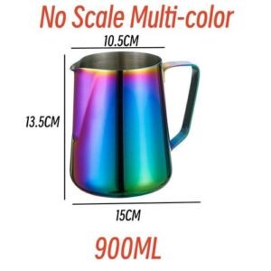 350/600/900ML Coffee Milk Pull Flower Cup Stainless Steel Non-Stick Steaming Frothing Pitcher Cappuccino Latte Art Jug Cup