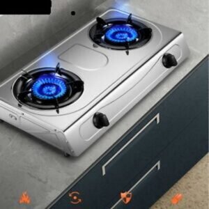 Auto Ignition 3 Burners Table Top Gas Cooker+Key Holder