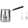 3 Pcs Kitchen Cabinet Drawer Pull( Fork Spoon) & 1 Pcs 1000Ml Stainless Steel Long Handle Coffee Ring Pitcher