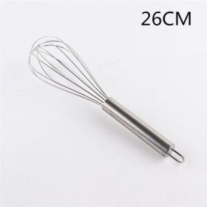 Stainless Steel Handle Egg Beater Drink Whisk Mixer Foamer