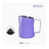 450ml Coffee Latte Cup Oblique Mouth Stainless Steel Round Mouth Milk Foam Cup Welhome Jointly Create Coffee Cup Barista Tools
