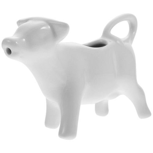 40ml Pitcher Milk Creamer Ceramic Jug Cow Coffee Cup Sauce Gravy Dispenser Pourer Frothing Mini Container Serving Boat Frother