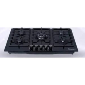 Century 5 Burner Tempered Glass Built-in Gas Hob