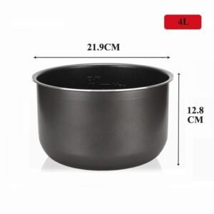 Electric Pressure Cooker Liner4l/5l/6l Non- Rice Pot Gall Black Crystal Inner Accessories Cookware Parts Cooking Suit Midea