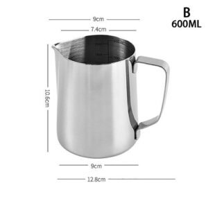 1Pc Coffee Milk Frothing Jug Latte Art Milk Frother Pitcher Stainless Steel Measurement Jug Espresso Barista Tool Accessories