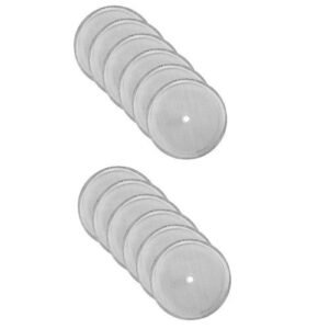 12X French Press Repment Filters Mesh Screen Coffee Press Filters-Includes Metal Center Ring