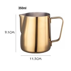 350 600ML Steaming Pitcher Latte Cup Stainless Steel Coffee Milk Forther Jug Home Cafe Forthing Art Cappuccino Espresso Tools