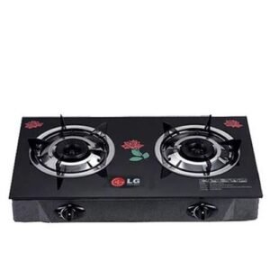 LG Quality THICK GLASS DOUBLE BURNER GAS COOKER For Every Home