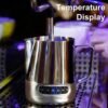 20oz Milk Frothing Pitcher 600ML Temperature Display Stainless Steel Milk Frother Pitcher Jug Cup for Latte Art Barista