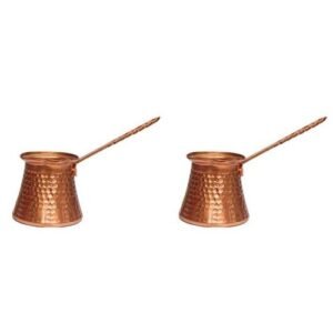 2X Coffee Wooden Handle Turk Turkish Coffee Pot 320Ml Coffee Turk Turkish Copper Coffee er For Turk Cezve Cafeteria