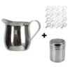60ml/90ml/150ml/240ml Coffee Milk Pitcher Latte Art Cappuccino Milk Cup Round Spout Pitcher Milk Frothing Jug Kitchen Tools