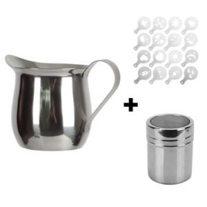 60ml/90ml/150ml/240ml Coffee Milk Pitcher Latte Art Cappuccino Milk Cup Round Spout Pitcher Milk Frothing Jug Kitchen Tools