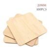 100Pcs 20mm Square Rounded Corners DIY Environmental