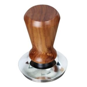 53Mm Coffee Tamper Wooden Handle Barista er  Handmade Coffee Powder Hammer Tamper Ripple Base