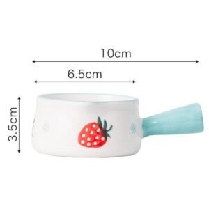 Ceramic Milk Jugs Creamer Cup with Handle Japanese Milk Frothing Coffee Sugar Pot Jam Bowl Seasoning Sauce Dish Kitchen Cookware