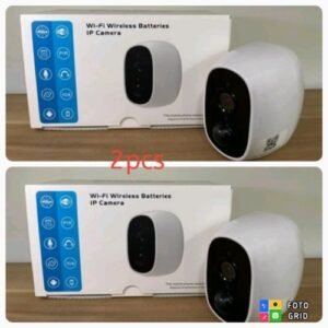2pcs Indoor Wifi Camera Battery Security Bullet CCTV