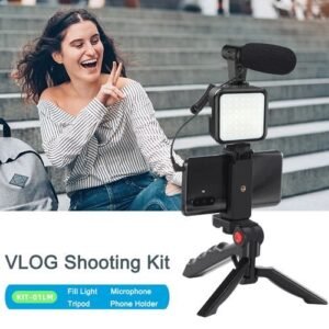 3 In 1 Live Streaming Vlog Vlogging Video Making Kit