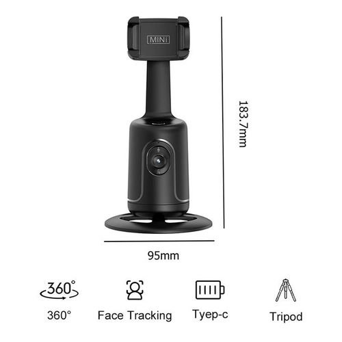 House Of Gimbap Auto Face Follow-up Gimbal Stabilizer 360 Rotation Handheld Selfie Stick Tracking Gimbal For Tiktok Live Photography GRE