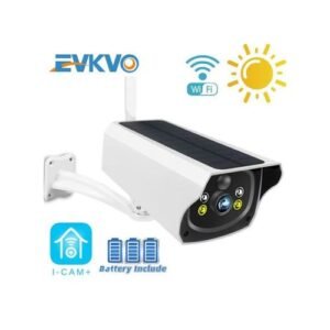 128g Card 3MP IR & LED Night Vision WiFi Wireless Solar WiFi Camera IP66 Waterproof Outdoor Security IP Camera Two-Way Audio PIR Human Motion Detection CCTV