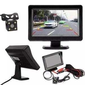 4.3inch 12V Car Rear View Camera Monitor Backup Reverse Camera Kit Night Vision Reversing Parking Rear View System