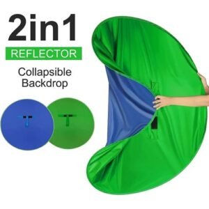 Green Blue Double-sided Screen Background Cloth Foldable