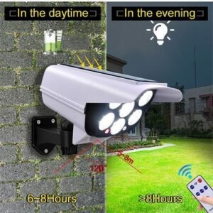 Long Lasting77 LED Solar Light Motion Sensor Security Dummy Camera Wireless Waterproof Lamp 3 Mode