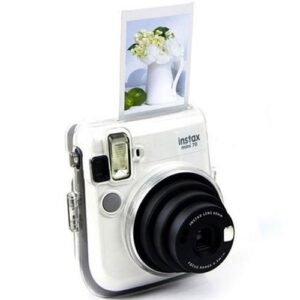 For Fuji Polaroid InsMini 70 PU Leather/Crystal Clear Camera Soft Shoulder Bag Protective Case Cover   With S
