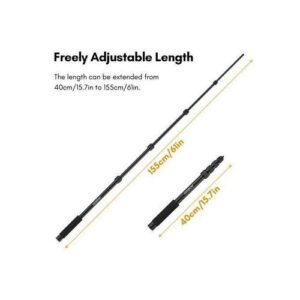 Andoer Handheld Microphone Boom Arm Extendable Mic Arm Boom Pole With Foam Grip Twist Locks For