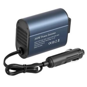 200W inverter charger solar inverter 220v50HZ portable machine, EU socket pure sine wave inverter 12v