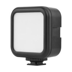 Mini LED Video Light Portable RGB Photography Light On-camera Fill Light Adjustable Bi-Color Temperature 3000K-6500K Stepless Dimmable Brightness with Cold Shoe Mount 1/4 Inch Screw Hole for Live Stream Video Shooting Video Conference Party NO5117