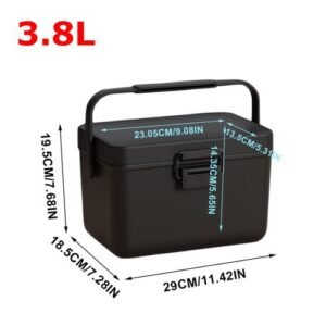 3L-3.8L Storage Cooler Box Barbecue Insulation Box Car Picnic Ice Chest Portable Cooler For Beach Picnic Camping Boating Fishing