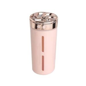 New Wireless Car Air Humidifier Portable Remove Odors Fragrance Essential Diffuser with Color Lamp Air Purifier Auto Spray-pink_Gold