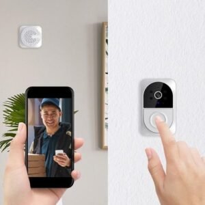 Smart Video Doorbell Wifi Camera With 2-Way Audio Motion Detection Night Real-Time Alerts Easy Smart Home Devices Ring