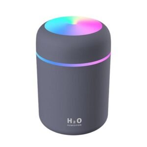 300ml Electric Air Humidifier Air Freshener Diffuser Fragrance Car Humidifier Auto Shut-off USB for Car Home-Gray_Pink