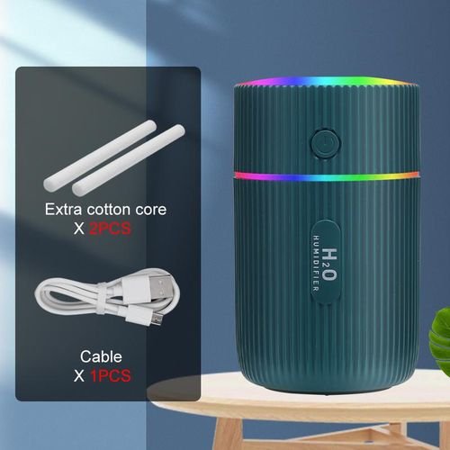 220ML Mini Car Air Humidifier USB Ultrasonic Essential Diffuser Smart Purifier Home Anion Mist Maker LED Night