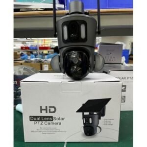 Cctv Original Solar 4G Simcard Dual Lens Rotational Camera