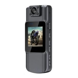 4K UHD Mini Body Camera with Audio and Video Recording 150?Wide Angle 180?Lens Rotatable 7 Hour Battery Life Video Camera with 1.54in TFT Screen Night Vision Motion Detection for Daily Record/Service/Delivery/Conference NO5124