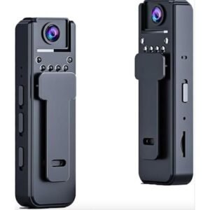 Mini Body Camera with Audio and Video Recording, 180? Ratatable Lens, 1080P HD Camcorder with Night Vision