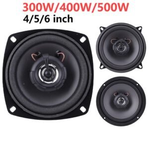 4/5/6 Inch Car Speakers 12V 2 Way Car HiFi Coaxial Speaker 300W/400W/500W Full Range Frequency Auto Audio Music Stereo Subwoofer-5 inch 400W_6.5