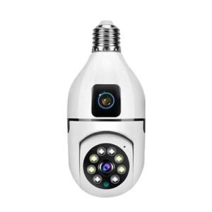 Indoor smart home WiFi 360 degree wireless IR security CCTV bulb camera E27 bulb camera