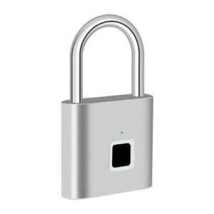 Kerui Keyless Usb Charging Fingerprint Lock Smart Padlock Waterproof Door Lock 0.2sec Unlock Portable Anti-Theft Padlock Zinc