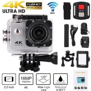 4K WIFI 3D Action Camera 2 LCD Wifi Waterproof Sports Camcorder Go Pro (Silver)