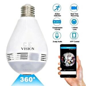 Standard Wireless Ip Cctv Bulb Camera Wi-Fi Cctv Camera