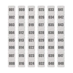 Chick Wings Number Identification Plate For Quail Pigeon Brooding Wing Number /square Chicken Wing Number Plate No.01~50