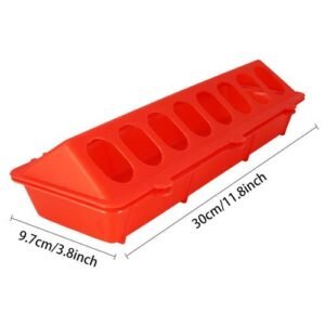 1 Pc Plastic Pigeon Chicken Feeding Trough Flip- Poultry Ground Feeder Anti-Spreading Bucket Quality Chick Feeding Equipment