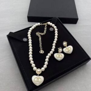 Rhinestone Pearl Double Ring French Vintage Influenza Earrings For Women Girls